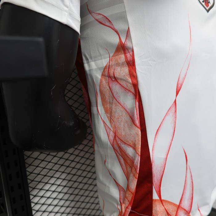 Player Version Japan 2024 Y-3 Away White Soccer Jersey Football Shirt