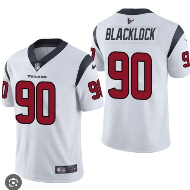 Texans 90 BLACKLOCK White NFL Jersey S-XXL WHITE Font