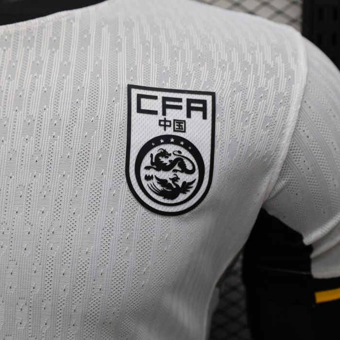 Player Version 2024 China Away White Soccer Jersey Football Shirt