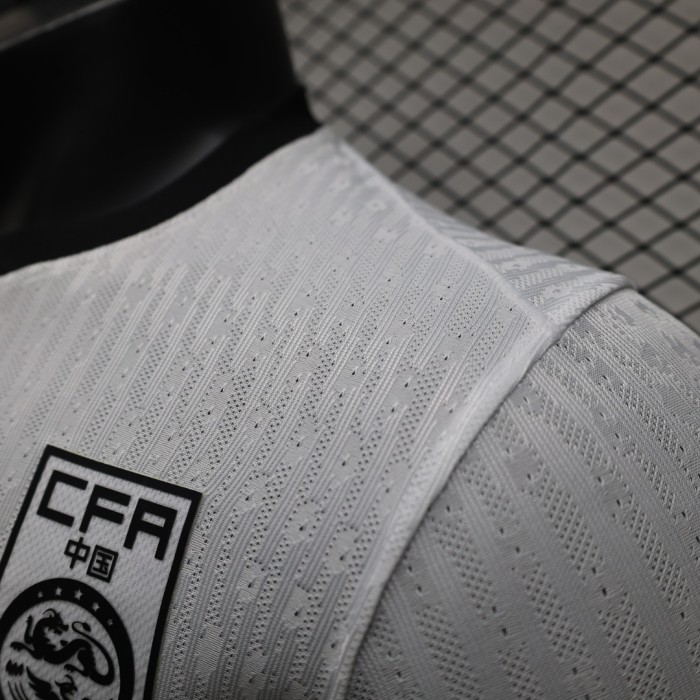 Player Version 2024 China Away White Soccer Jersey Football Shirt