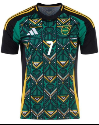 Fan Version 2024 Jamaica Bailey 7 Away Soccer Jersey Football Shirt