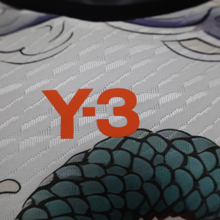 Y-3 Player Version Japan 2024 White/Green Special Edition Soccer Jersey Football Shirt