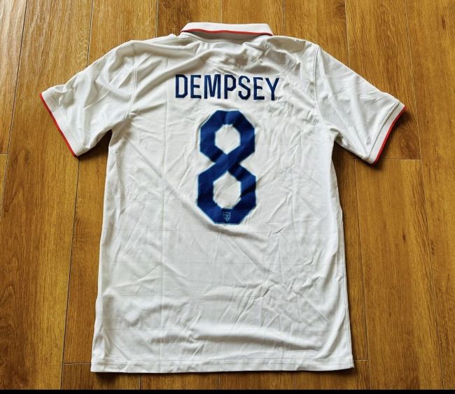 Retro Jersey 2014 USA DEMPSEY 8 Home Football Shirt Vintage Soccer Jersey