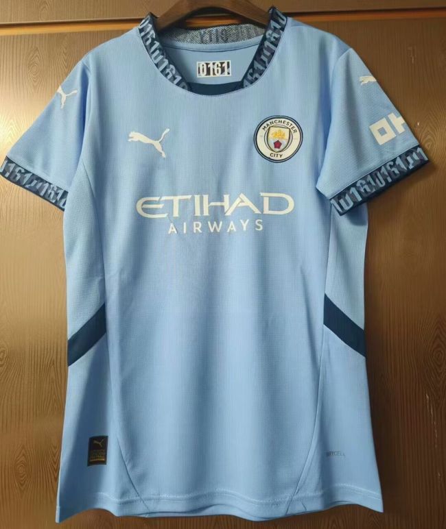 Women 2024-2025 Manchester City Home Soccer Jersey Girl Football Shirt