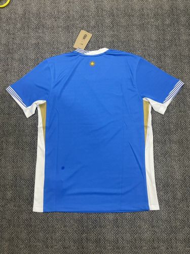 Fan Version Uruguay 2024 Blue Soccer Training Jersey Football Pre-match Top