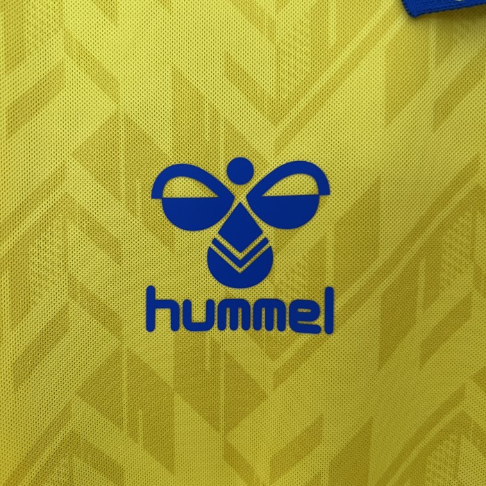 with LALIGA Patch Fan Version 2024-2025 Las Palmas Home Soccer Jersey