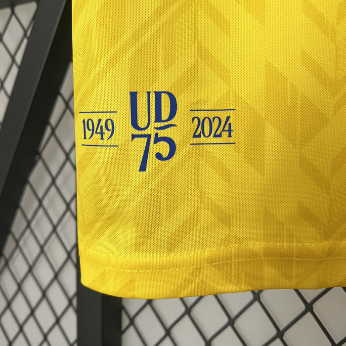 with LALIGA Patch Fan Version 2024-2025 Las Palmas Home Soccer Jersey