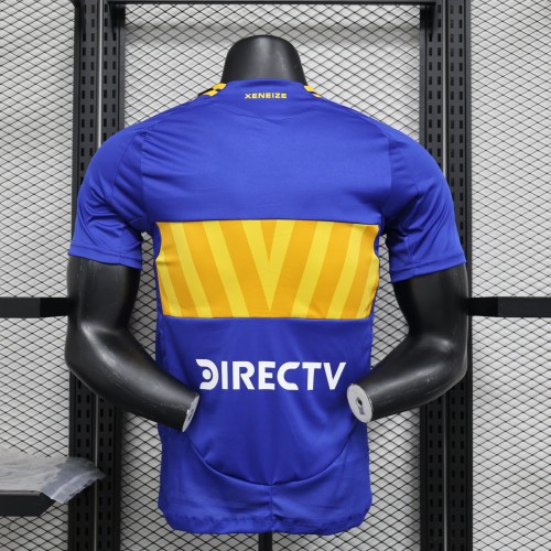 Player Version 2024-2025 Boca Juniors Home Soccer Jersey Football Shirt