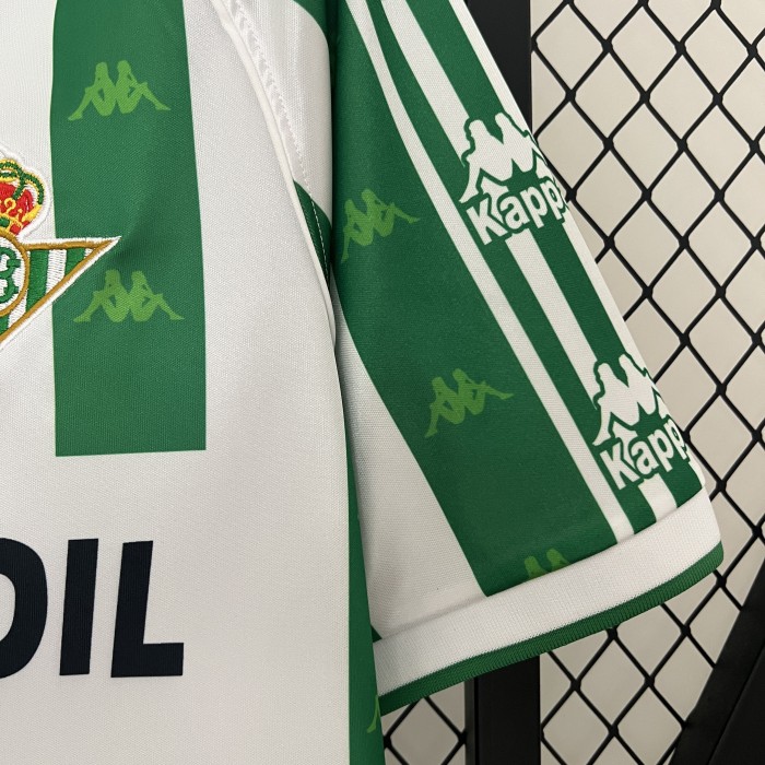 Retro Jersey 1995-1996 Real Betis Home Soccer Jersey Vintage Football Shirt