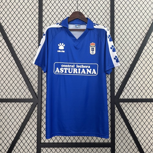 Retro Jersey 1990-1991 Real Oviedo Home Soccer Jersey Vintage Football Shirt