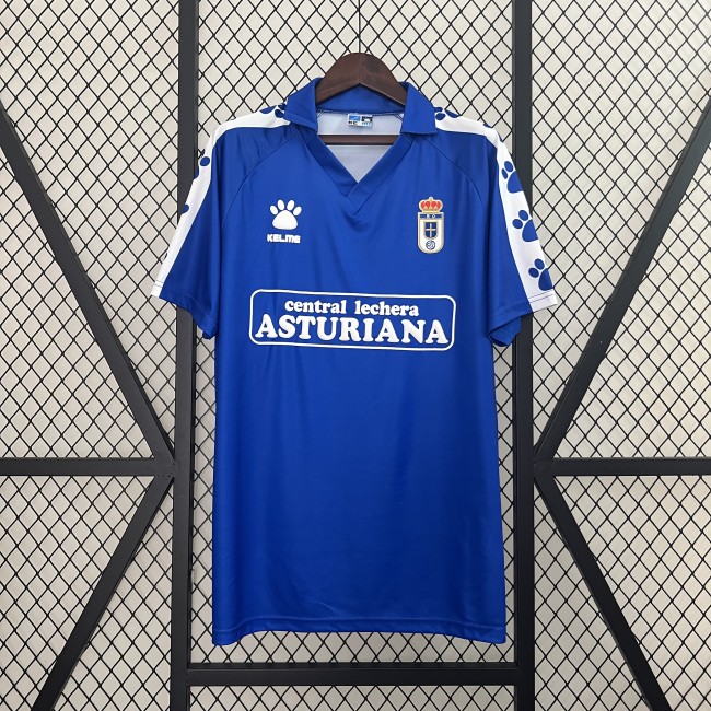 Retro Jersey 1990-1991 Real Oviedo Home Soccer Jersey Vintage Football Shirt