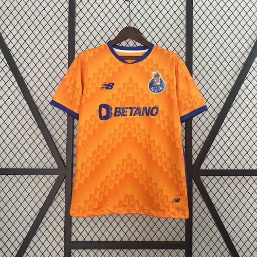Fan Version 2024-2025 Porto Third Away Orange Soccer Jersey Football Shirt