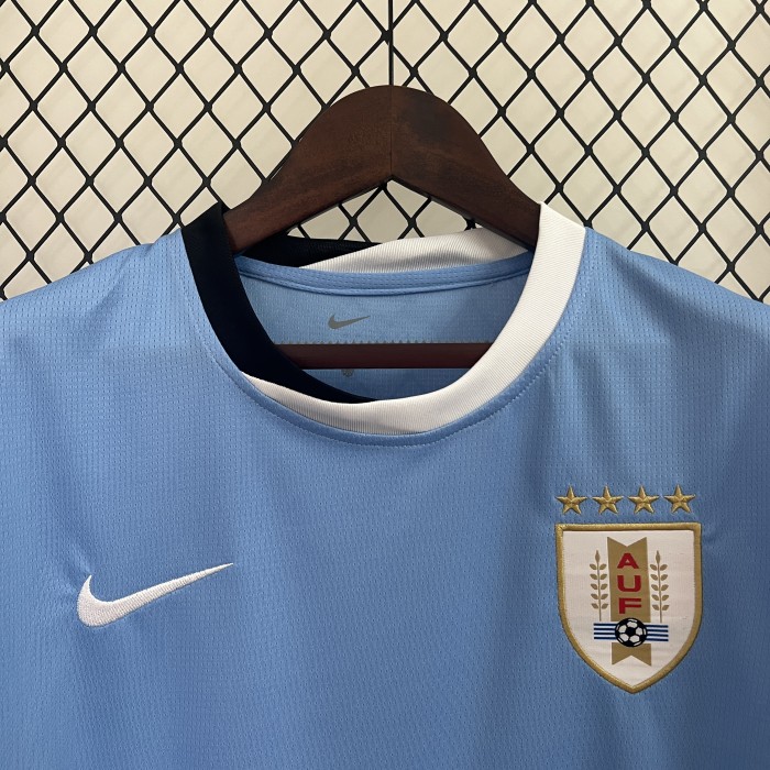 Fan Version Uruguay 2024 Copa America Home Soccer Jersey Football Shirt
