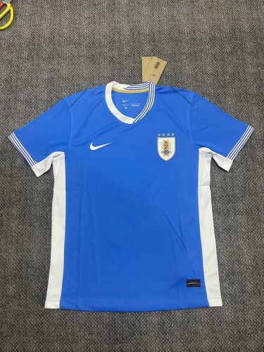 Fan Version Uruguay 2024 Blue Soccer Training Jersey Football Pre-match Top