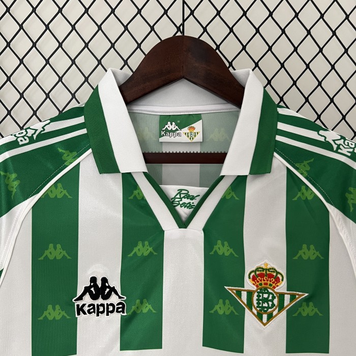 Retro Jersey 1995-1996 Real Betis Home Soccer Jersey Vintage Football Shirt