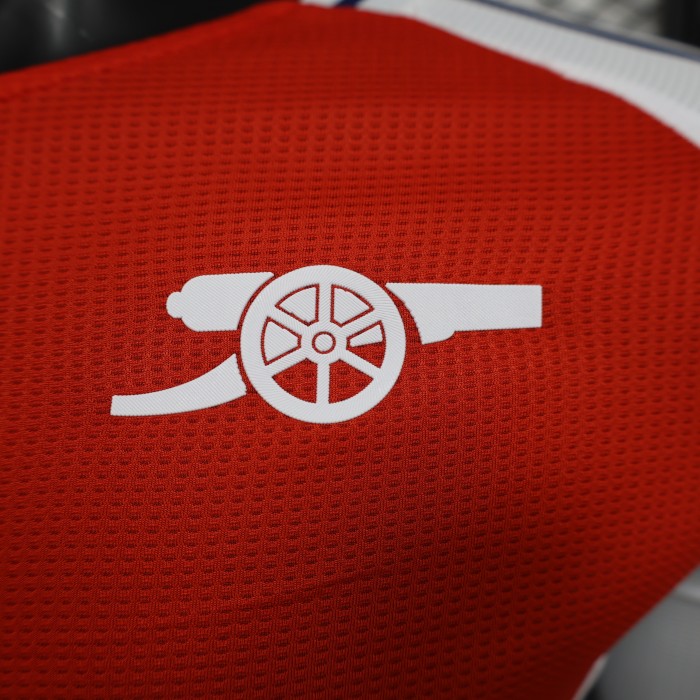 Long Sleeve Player Version 2024-2025 Arsenal Home Soccer Jersey LS Football Shirt