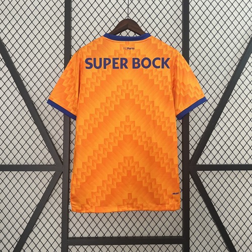 Fan Version 2024-2025 Porto Third Away Orange Soccer Jersey Football Shirt