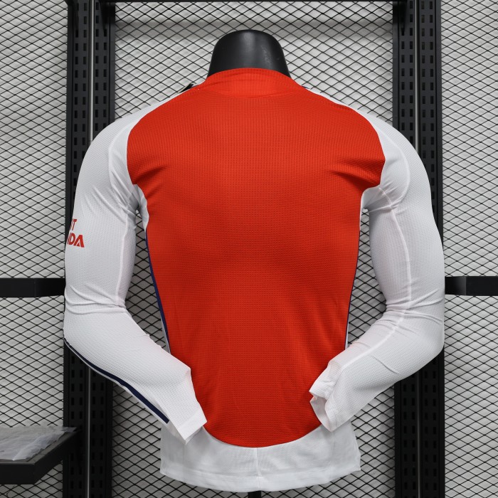 Long Sleeve Player Version 2024-2025 Arsenal Home Soccer Jersey LS Football Shirt
