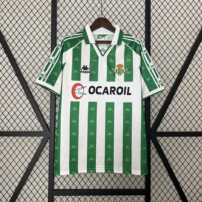 Retro Jersey 1995-1996 Real Betis Home Soccer Jersey Vintage Football Shirt