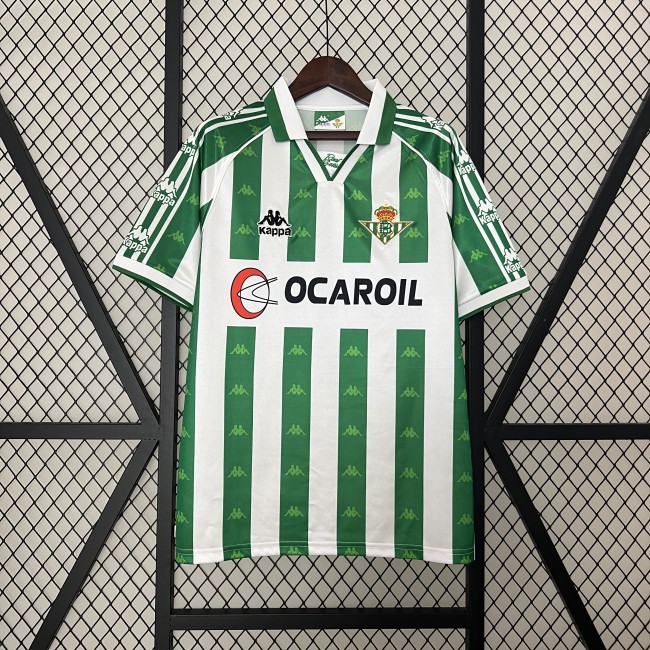 Retro Jersey 1995-1996 Real Betis Home Soccer Jersey Vintage Football Shirt