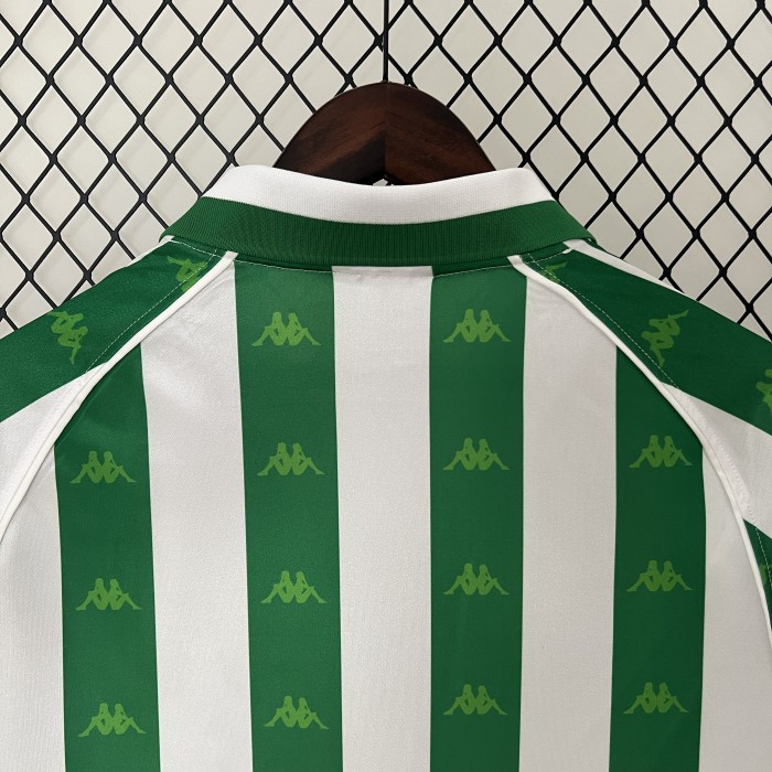 Retro Jersey 1995-1996 Real Betis Home Soccer Jersey Vintage Football Shirt