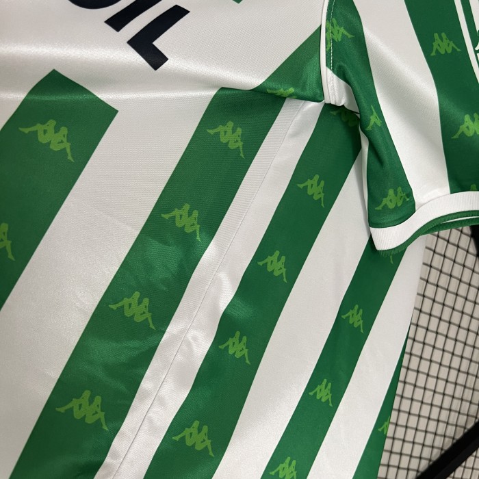 Retro Jersey 1995-1996 Real Betis Home Soccer Jersey Vintage Football Shirt
