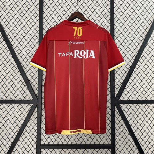Fan Version 2024-2025 Deportes Tolima Home Soccer Jersey