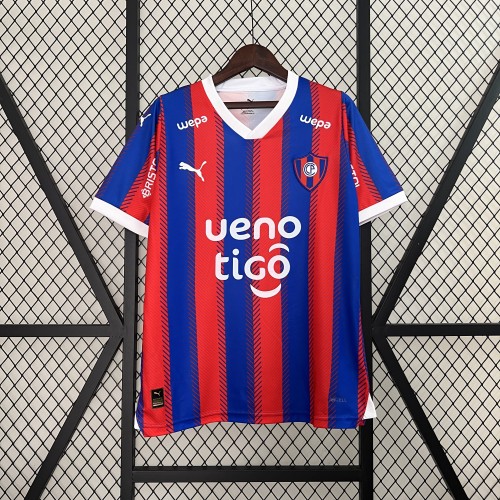 Fan Version 2024-2025 Cerro Porteño Home Soccer Jersey Football Shirt