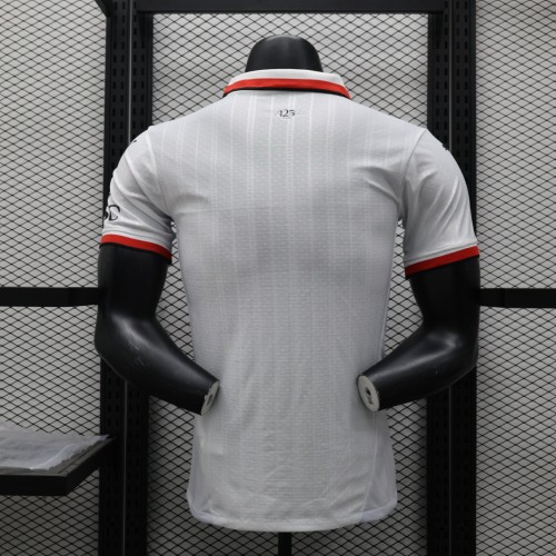 Player Version 2024-2025 AC Milan Away White Soccer Jersey AC Football Shirt