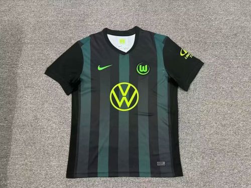 Fan Version 2024-2025 VfL Wolfsburg Away Soccer Jersey Football Shirt