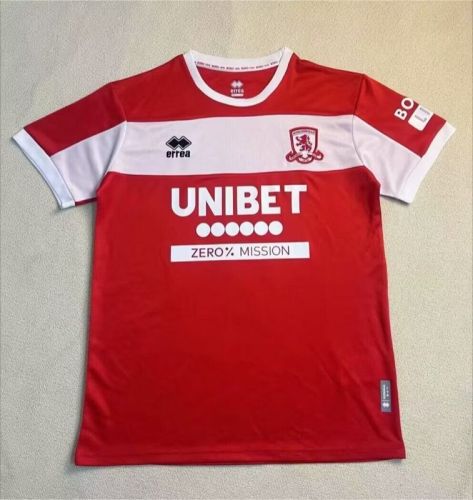 Fans Version 2024-2025 Middlesbrough Home Soccer Jersey Football Shirt