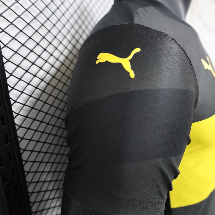 Player Version 2024-2025 Borussia Dortmund Away Black Soccer Jersey Vintage BVB Football Shirt