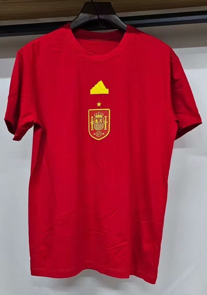 Spain 2024 Cotton T-shirt Football Shirt