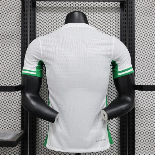 Player Version 2024 Nigeria Away White Soccer Jersey Football Shirt