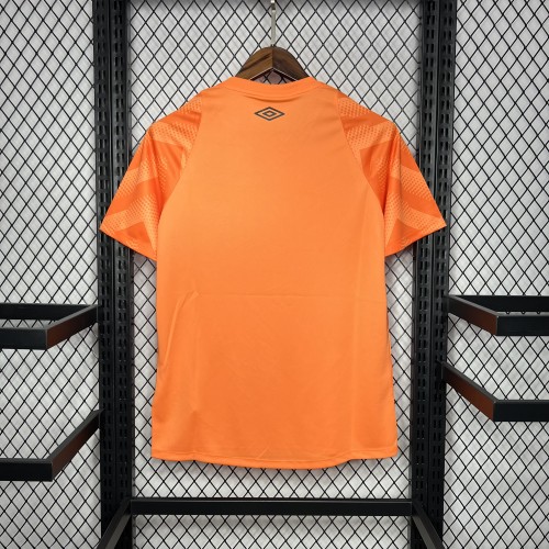 Fan Version 2024-2025 Fluminense Orange Goalkeeper Soccer Jersey Football Shirt