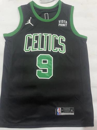 Boston Celtics White  9 Black NBA Jersey Basketball Shirt
