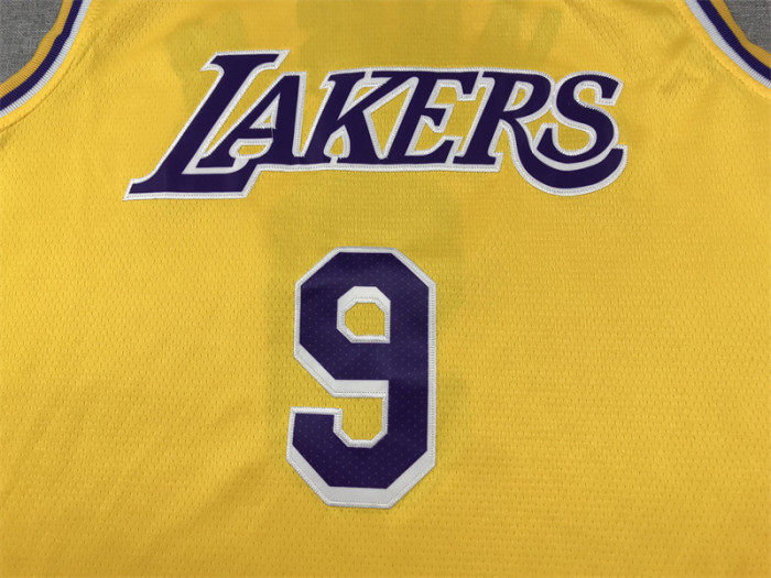 Los Angeles Lakers JAMES JR. 9 Yellow NBA Jersey Basketball Shirt