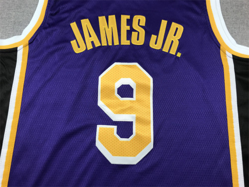 Los Angeles Lakers JAMES JR. 9 Purple NBA Jersey Basketball Shirt