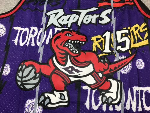 Mitchell&Ness 1998-99 Toronto Raptors 15 CARTER Purple NBA Jersey Basketball Shirt