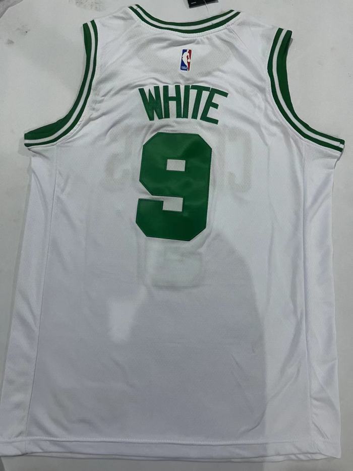 Boston Celtics White  9 White NBA Jersey Basketball Shirt