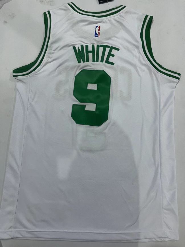 Boston Celtics White 9 White NBA Jersey Basketball Shirt
