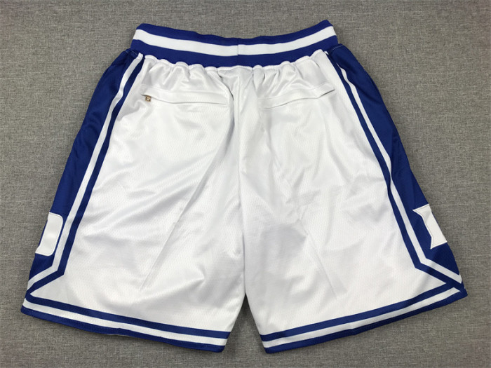 with Pocket DUKE NBA Shorts White Basketball Shorts
