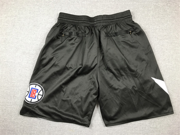 with Pocket Los Angeles Clippers NBA Shorts Black Basketball Shorts