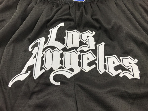 with Pocket Los Angeles Clippers NBA Shorts Black Basketball Shorts