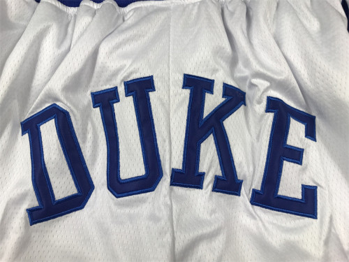 with Pocket DUKE NBA Shorts White Basketball Shorts