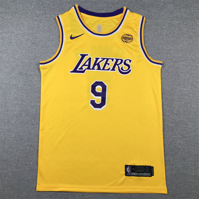 Los Angeles Lakers JAMES JR. 9 Yellow NBA Jersey Basketball Shirt
