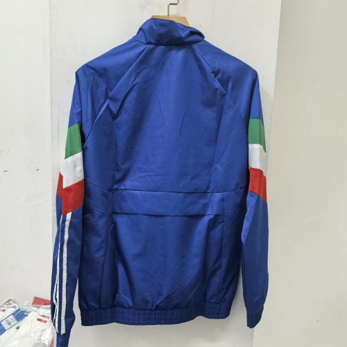 2024 Itlay Blue Soccer Windbreaker Jacket Football Jacket
