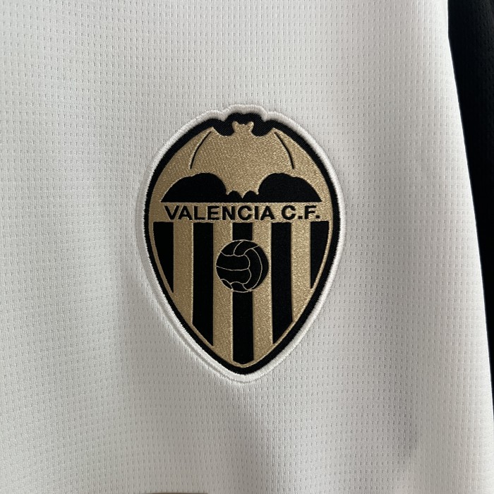 with LALIGA Patch Fans Version 2024-2025 Valencia Home Soccer Jersey Football Shirt