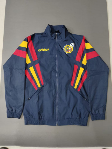 Retro Spain 1996 Soccer Windbreaker Jacket Football Jacket