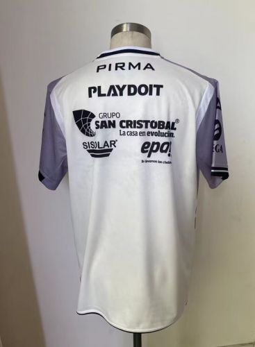 Fan Version 2024-2025 Necaxa Away White Soccer Jersey Football Shirt